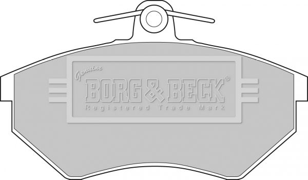 BORG & BECK Bremžu uzliku kompl., Disku bremzes BBP1406